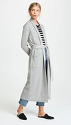 White + Warren Luxe Cashmere Robe In Grey Heather
