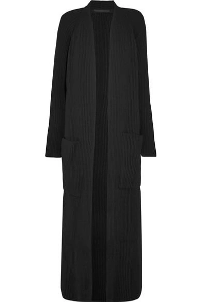 Haider Ackermann Wool Floor-length Cardigan In Black