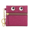 Anya Hindmarch Eyes Crinkled-leather Coin Purse In Raspberry