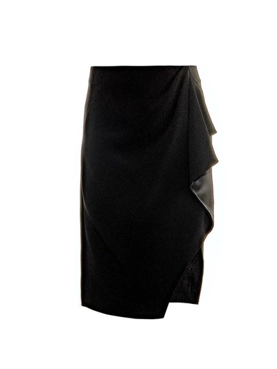 Altuzarra Avenger Ruffle-front Skirt In Black