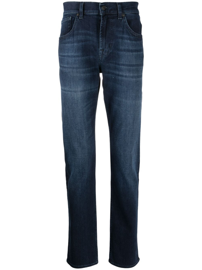 7 For All Mankind Slimmy Airweft Jeans In Perennial Wash In Commotion