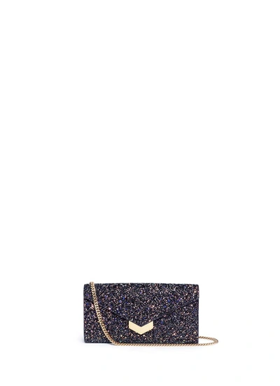 Jimmy Choo 'lucile' Coarse Glitter Crossbody Clutch