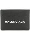 Balenciaga Everyday Printed Textured-leather Cardholder In 1000 Black