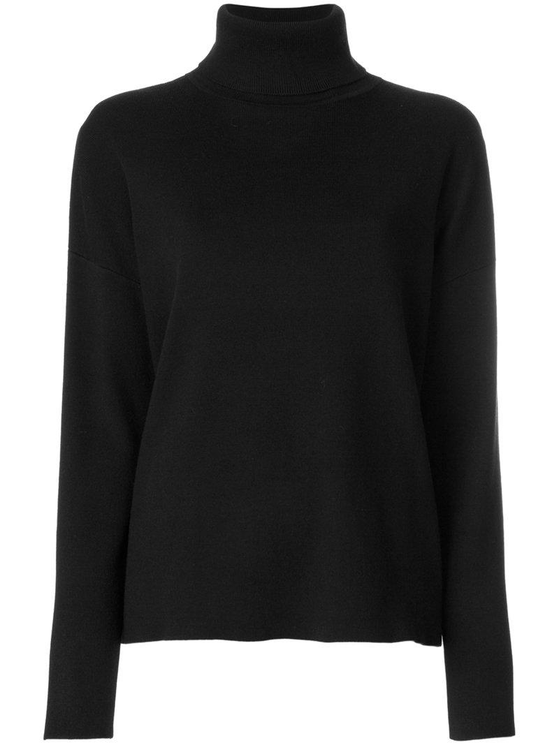 Michael Michael Kors Roll Neck Sweater In Black | ModeSens