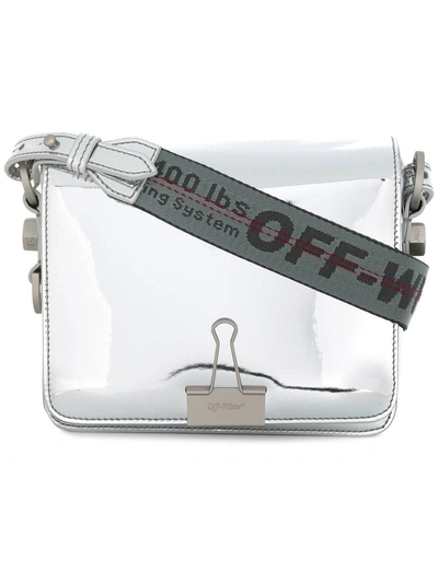 Off-white Binder Clip Mirror Bag