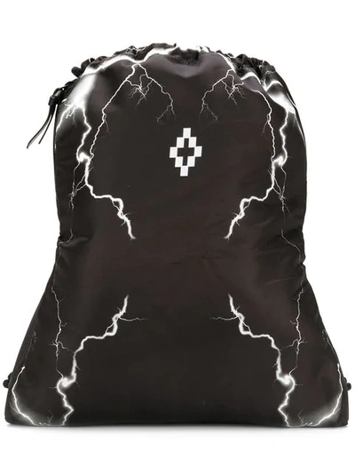 Marcelo Burlon County Of Milan Black Fabric Backpack
