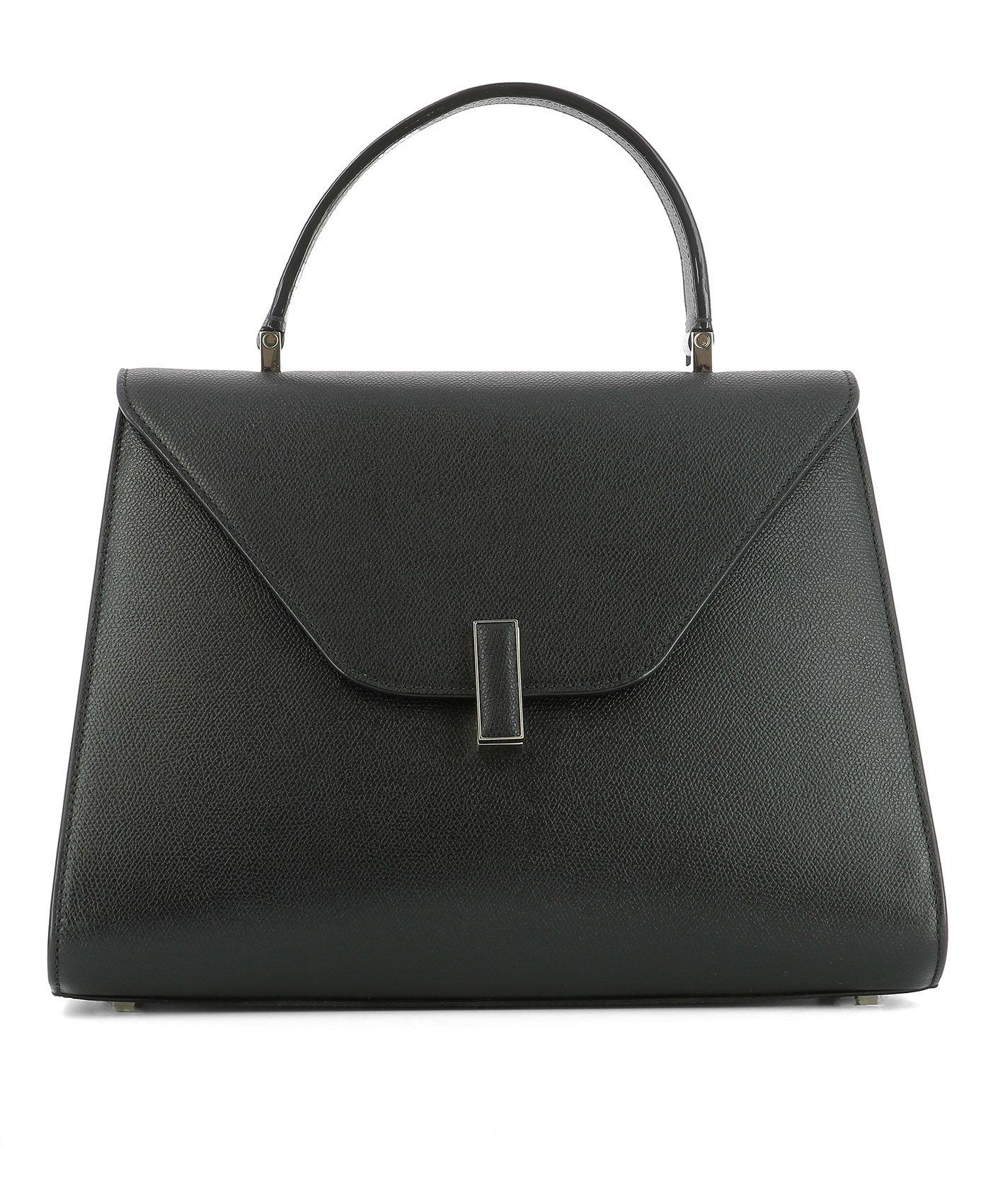 Valextra Black Leather Handle Bag | ModeSens