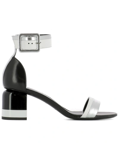 Pierre Hardy Silver Leather Sandals