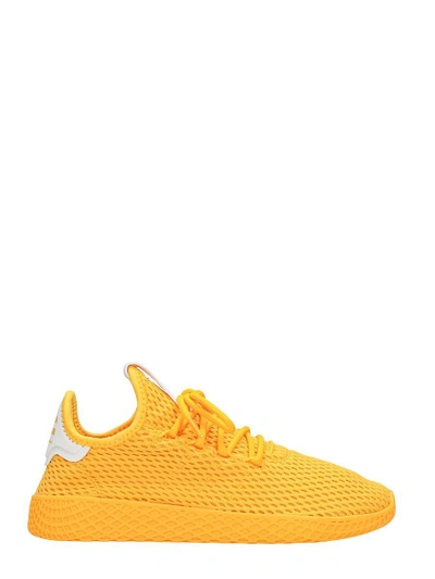 Adidas Originals Pharrell Williams Tennis Hu Sneakers In Yellow
