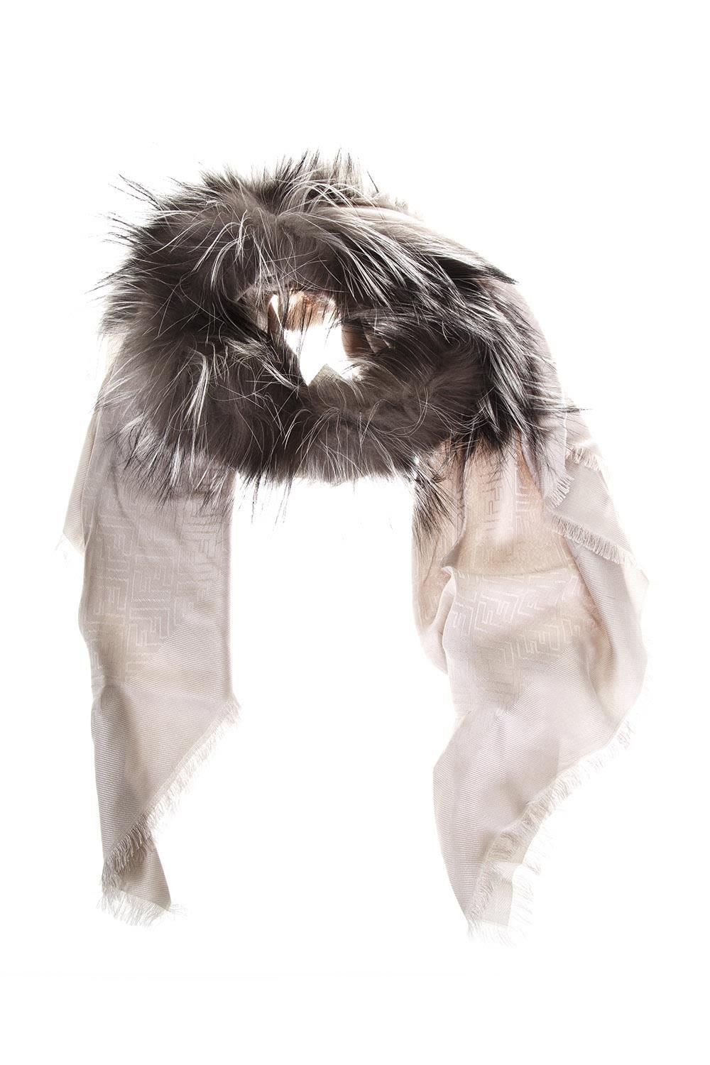 fendi fur shawl