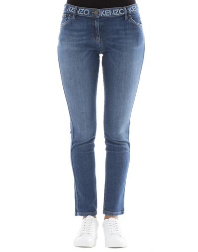 Kenzo Blue Cotton Jeans