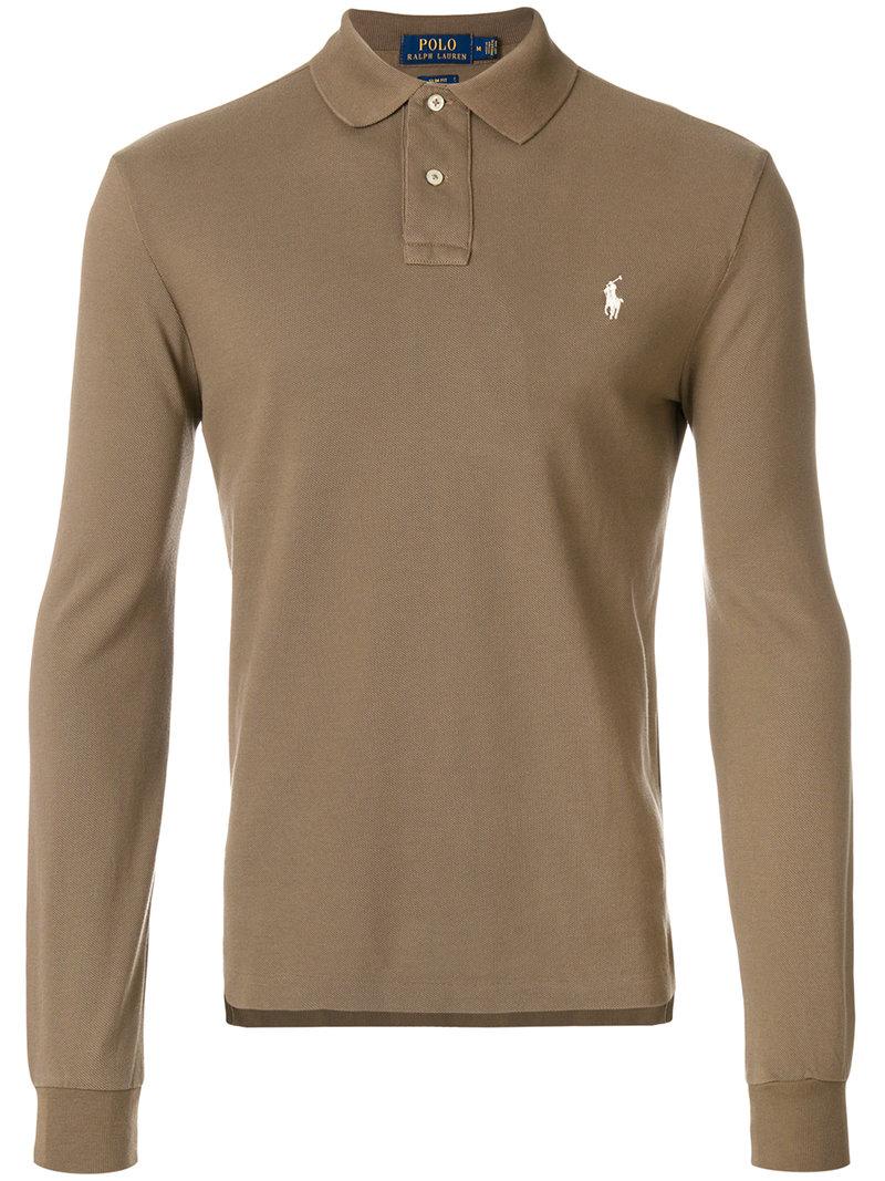 brown ralph lauren polo shirt