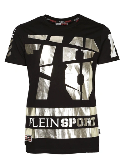 Philipp Plein Sport T-shirt In Black-light Gold | ModeSens