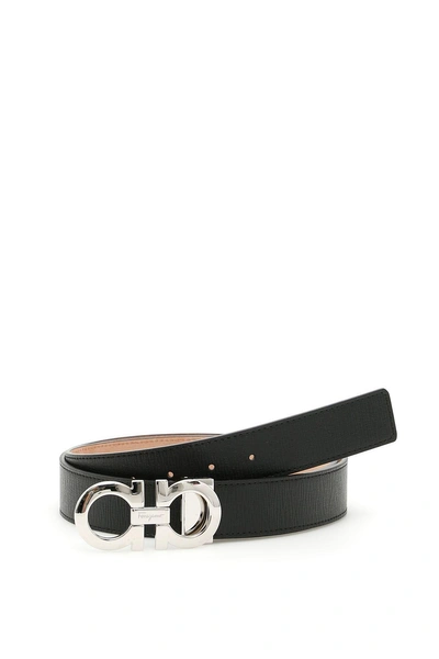 Ferragamo Adjustable Belt In Neronero