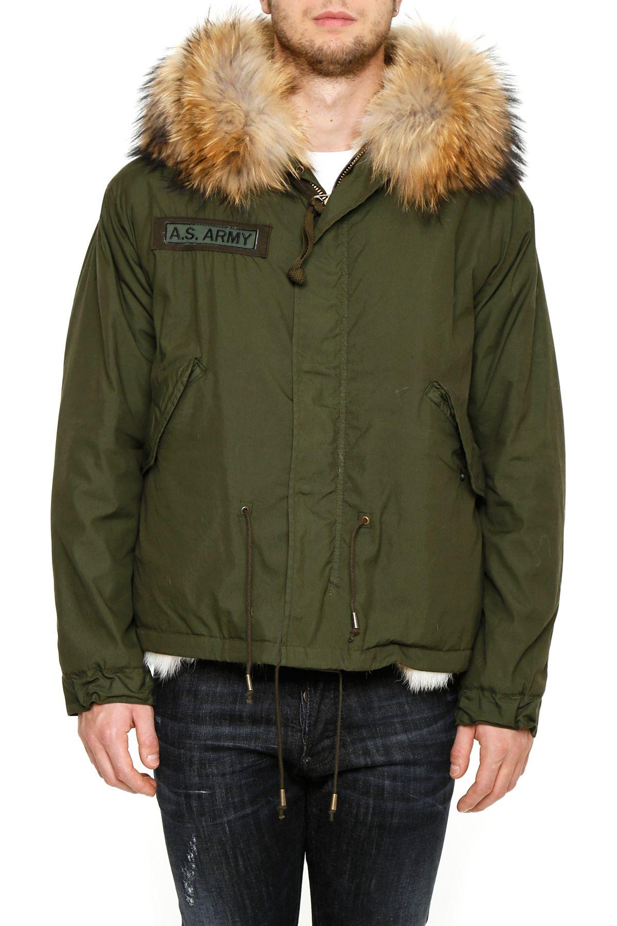 As65 Parka With Fur In Underwoodverde | ModeSens