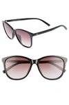 Le Specs Women's Entitlement Cat Eye Sunglasses, 58mm In Black