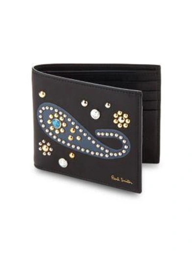 Paul Smith Leather Billfold Wallet In Black