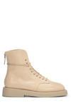 Marsèll Gommello Leather Ankle Boot In Biscuit