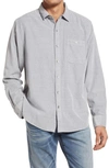 Tommy Bahama Sandwash Corduroy Button-up Shirt In Zinc Gray