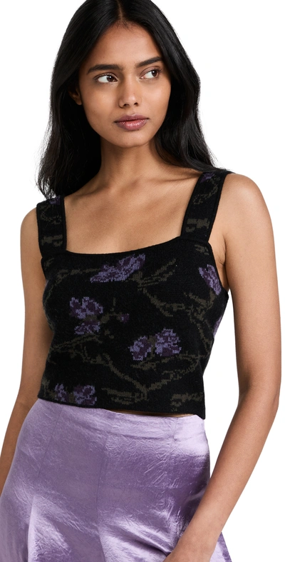 Vince Orchid Bralette Top In Black