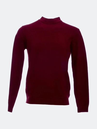 X-ray X Ray Casual Mock Neck Pullover Sweater In Oxblood