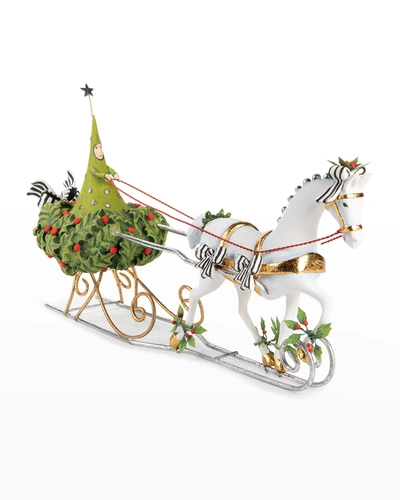 Patience Brewster Jingle Bells Sleigh With Tree Figure