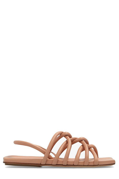 Marsèll Knotted Square-toe Sandals In Nude