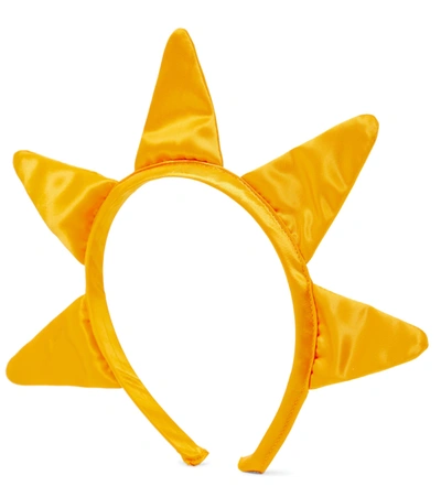 Mini Rodini Kids' Geometric Hairband In Yellow