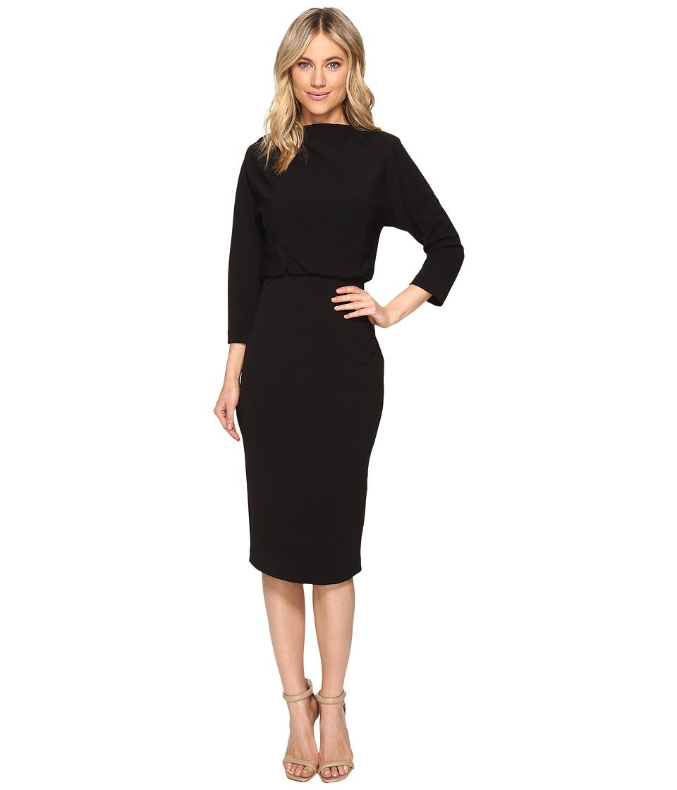 Badgley Mischka - Boatneck Dress (black 1) Women's Dress | ModeSens