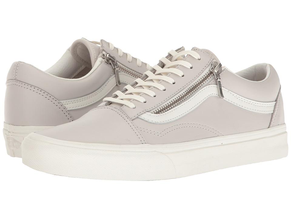Vans - Old Skool Zip ((leather) Wind Chime/blanc De Blanc) Lace Up Casual  Shoes | ModeSens