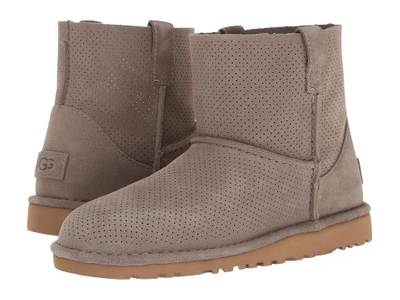 Ugg - Classic Unlined Mini Perf (mole) Women's Boots | ModeSens