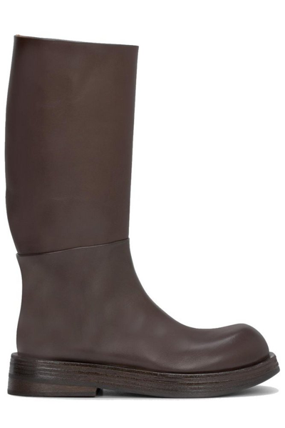 Marsèll Musona Boot In Leather In Marrone