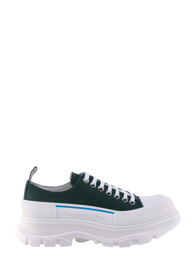 Alexander Mcqueen Tread Slick Canvas Sneakers - Atterley In Green