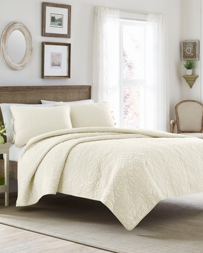 Laura Ashley Felicity Quilt Set In Ivory