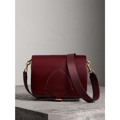 burberry the square satchel in leather