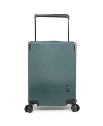 M & A Luggage M&a 20" Tsa-lock Wide Trolley Rolling Carry-on In Green