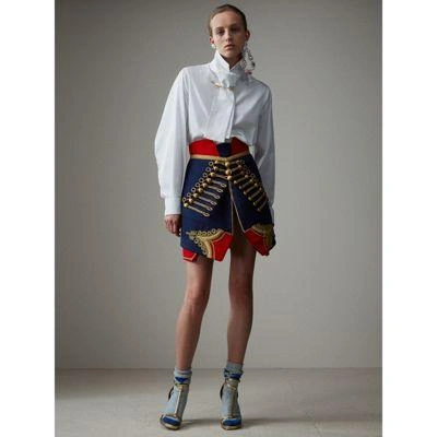 ミニスカート Burberry FW25 Embroidered wool mini skirt (8025832 A7028) BURBERRY: Skirt woman - Beige | Burberry skirt 8025832