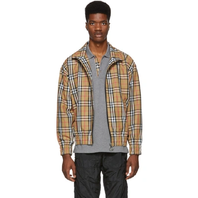 Burberry Vintage Check Lightweight Jacket In Yellow