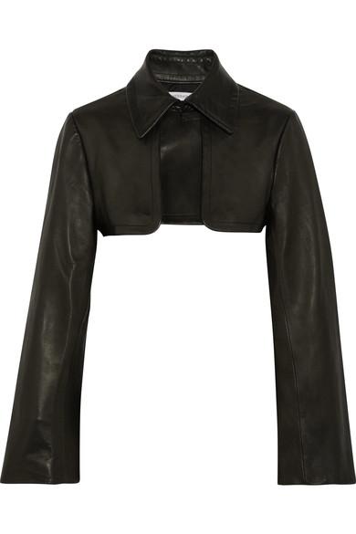 Jw Anderson Cropped Leather Jacket | ModeSens