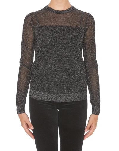 Michael Kors Sweater In Black-silver