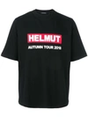 Helmut Lang Logo-print Cotton-jersey T-shirt In Black