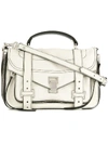 Proenza Schouler Tiny Ps1 Paper Leather Satchel - White