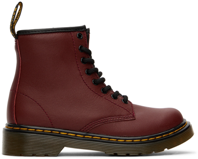 Dr. Martens' Kids Red 1460 J Big Kids Boots In Cherry Red