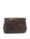 The Row Bourse Calfskin Clutch Bag In Brown