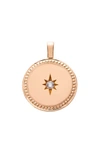 Sethi Couture Celeste Round Pendant In Rose