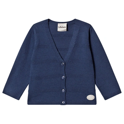 Lillelam Kids' Mika Knitted Cardigan Royal Blue