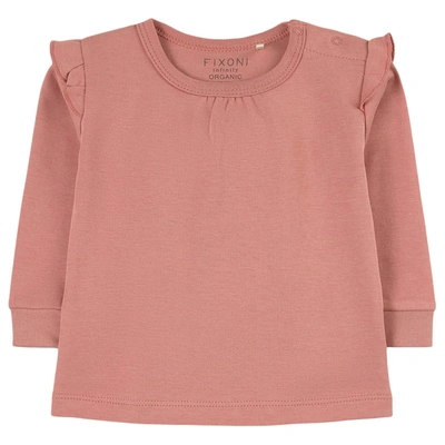 Fixoni Kids' Ruffle Detail T-shirt Pink