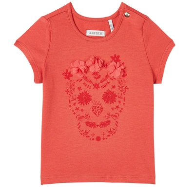 Ikks Kids' Skull Print T-shirt Red
