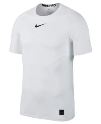 Nike Men's Pro Dri-fit Fitted T-shirt In White