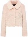 Unreal Fur Tirage Cropped Faux Fur Jacket In White